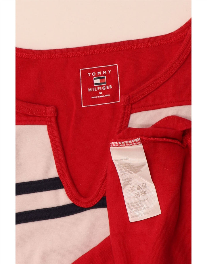 Canotta da donna Tommy Hilfiger UK 12 Cotone color block rosso medio