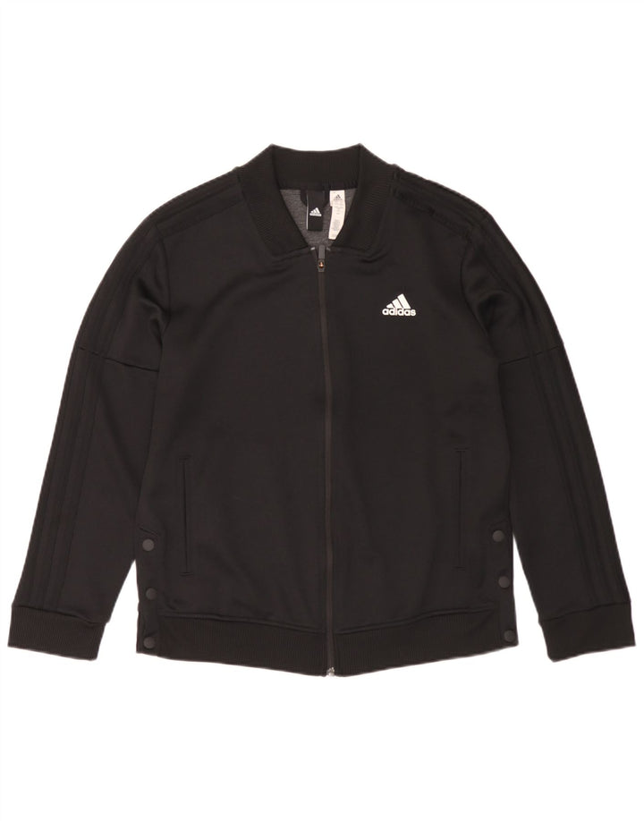 Giacca da tuta da donna Adidas UK 16/18 Large Nero Poliestere