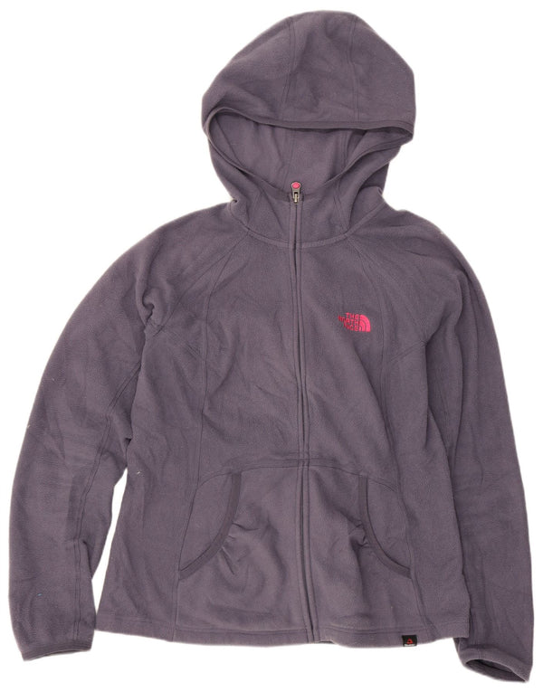 Giacca in pile con cappuccio da donna The North Face UK 10 Small Poliestere blu navy