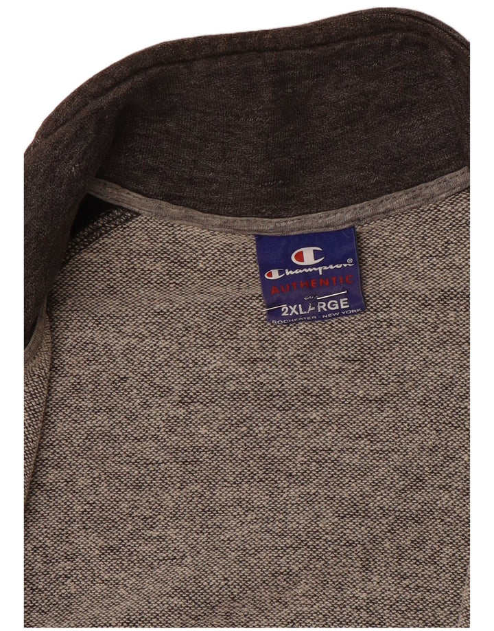 Giacca da tuta da uomo Champion 2XL Colorblock grigio