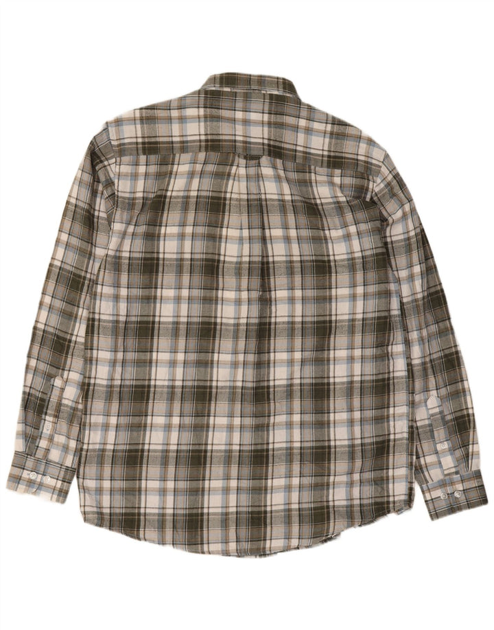 Camicia da uomo in flanella James Pringle Poliestere a quadri grigio medio