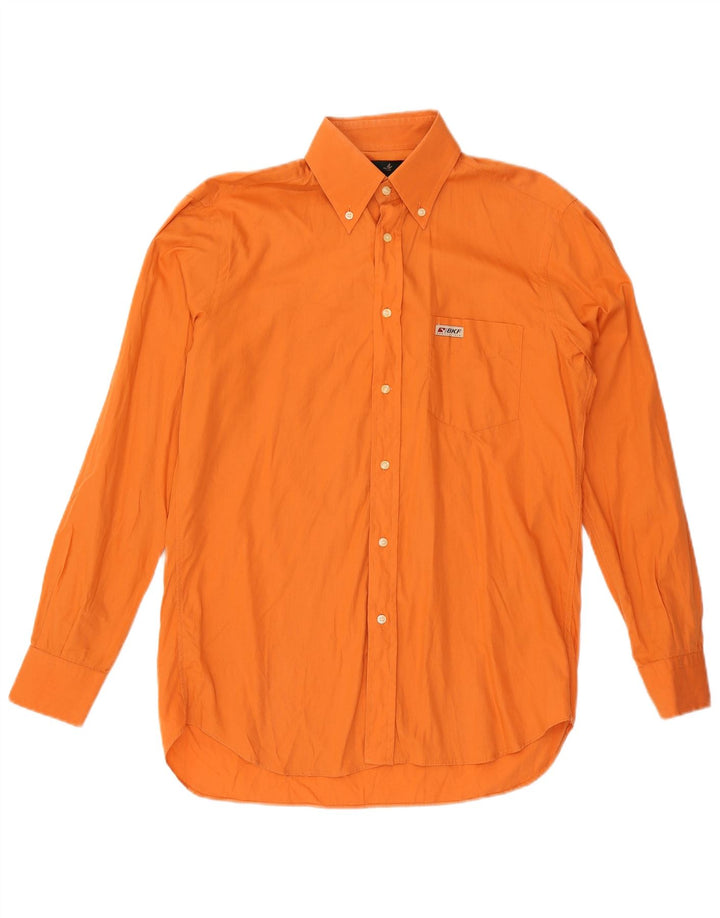 Camicia da uomo Brooksfield taglia 39 cotone arancione medio