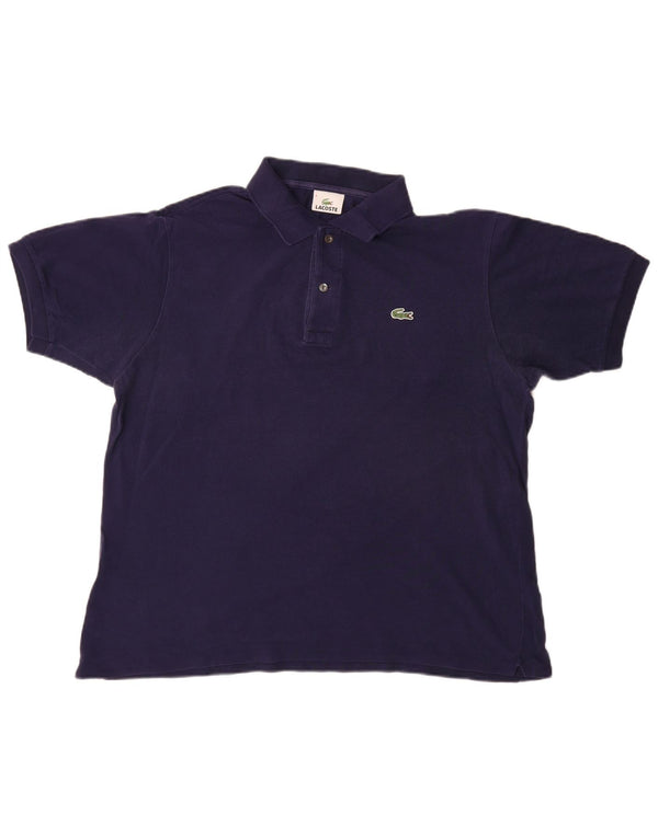 Polo da uomo Lacoste taglia 5 grande in cotone blu navy