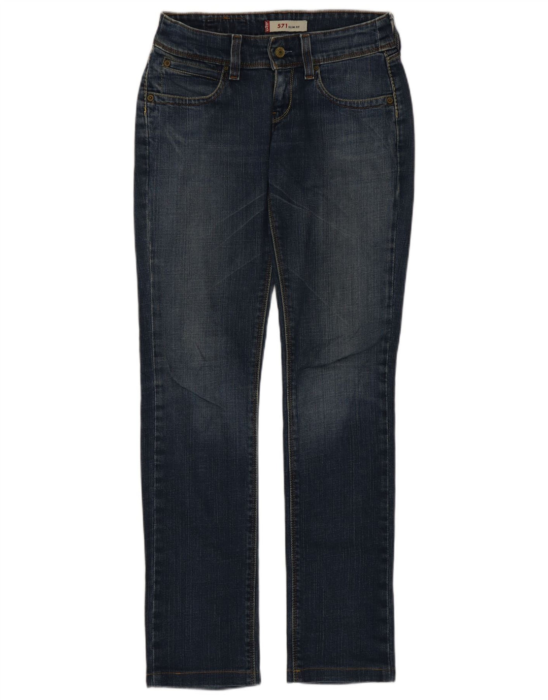 Jeans Levi's 571 Slim da donna W27 L31 in cotone blu