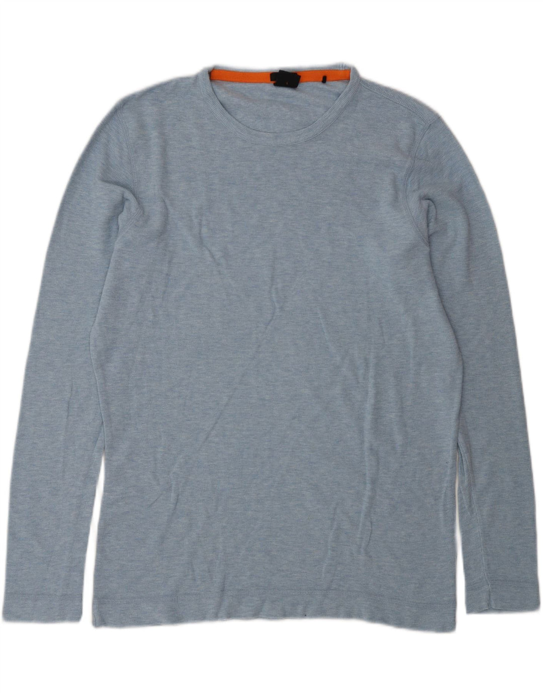 Hugo Boss Top da uomo slim fit a maniche lunghe grande blu