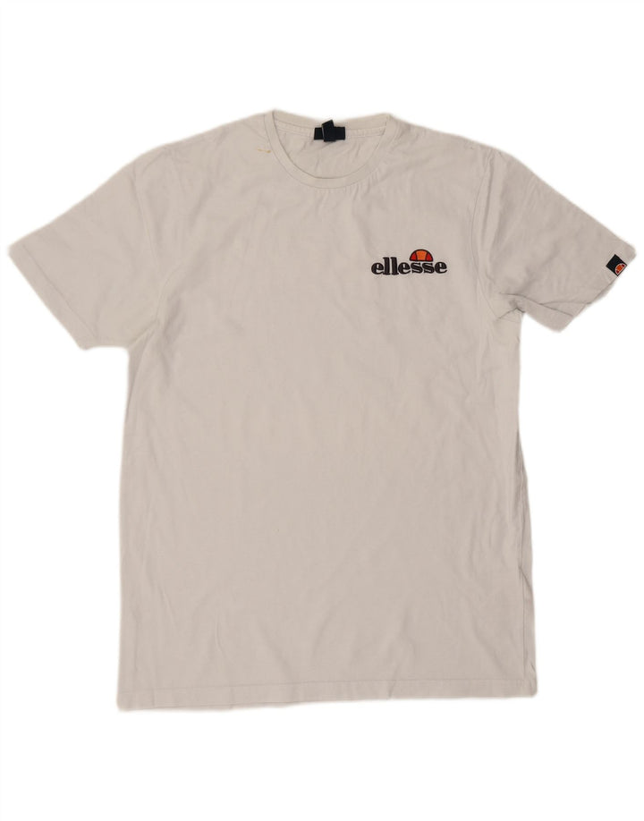 T-shirt da uomo Ellesse Top Large in cotone bianco