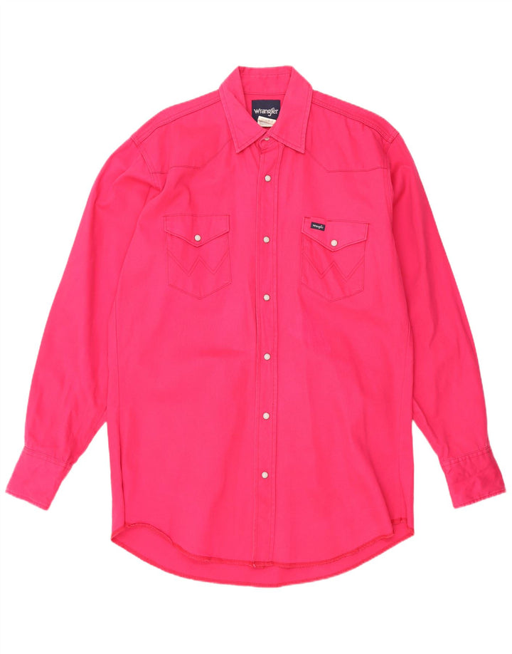 Camicia alta da uomo WRANGLER grande in cotone rosa