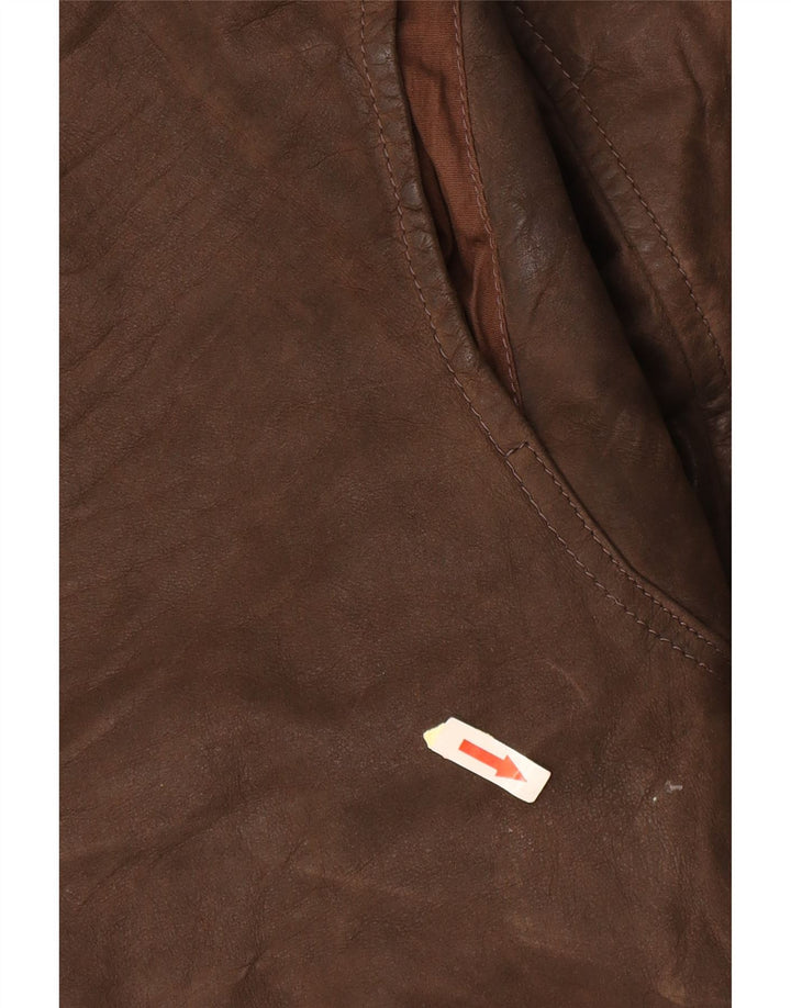 Giacca in pelle da uomo CONBIPEL UK 40 grande in pelle marrone