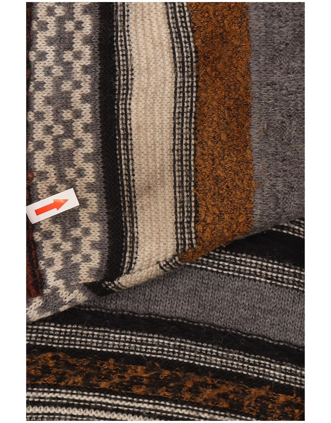 Maglione maglione girocollo da uomo Cambio IT 56 2XL a righe multicolore