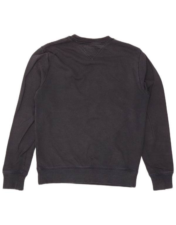 Tommy Hilfiger Uomo Felpa grafica Maglione medio blu navy a righe