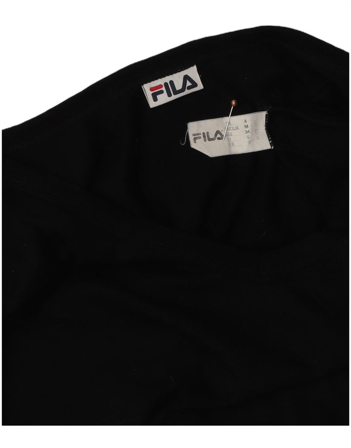 T-shirt da donna FILA Top UK 14 cotone nero medio