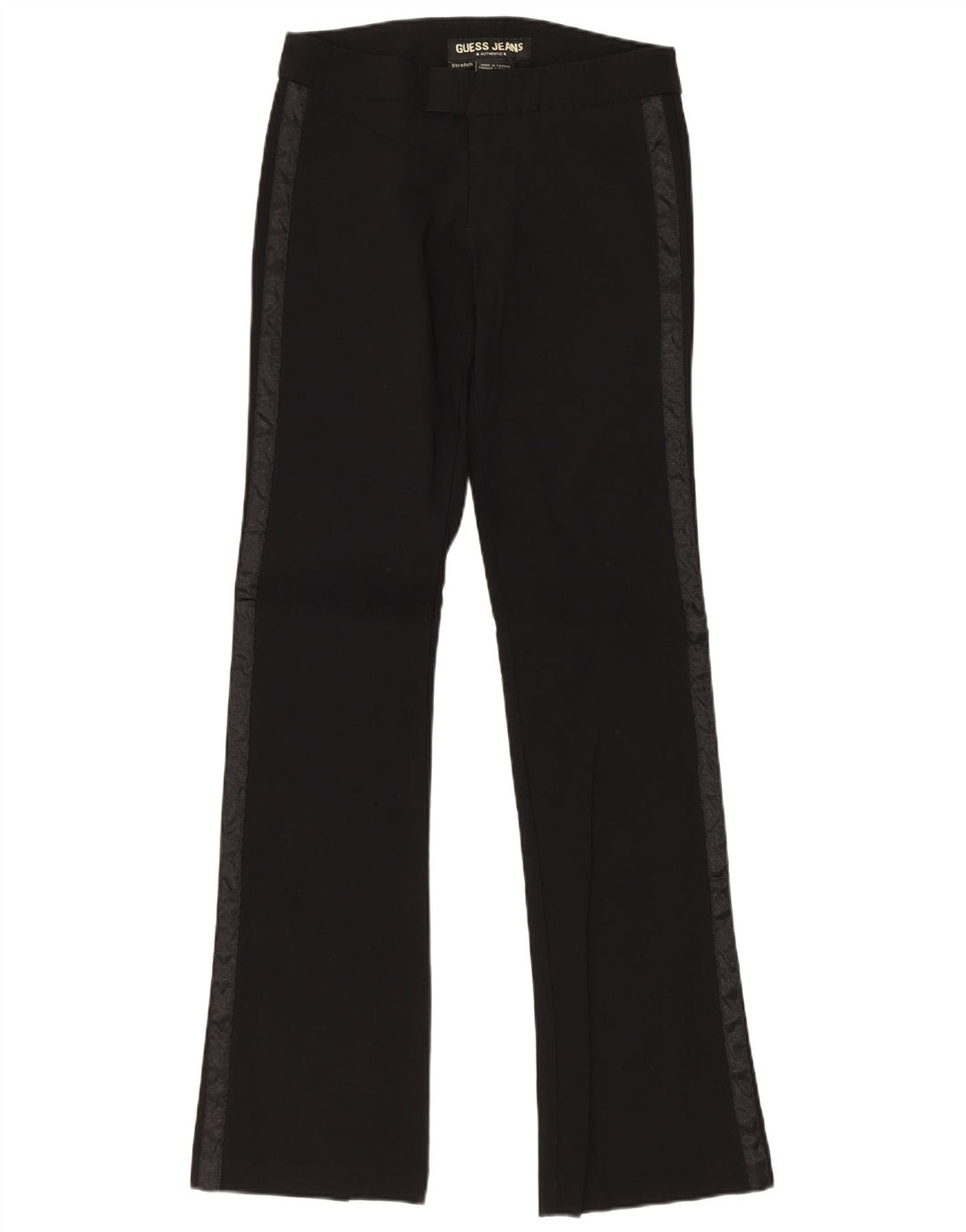 Pantaloni casual Bootcut da donna Guess W24 L32 Rayon color block nero
