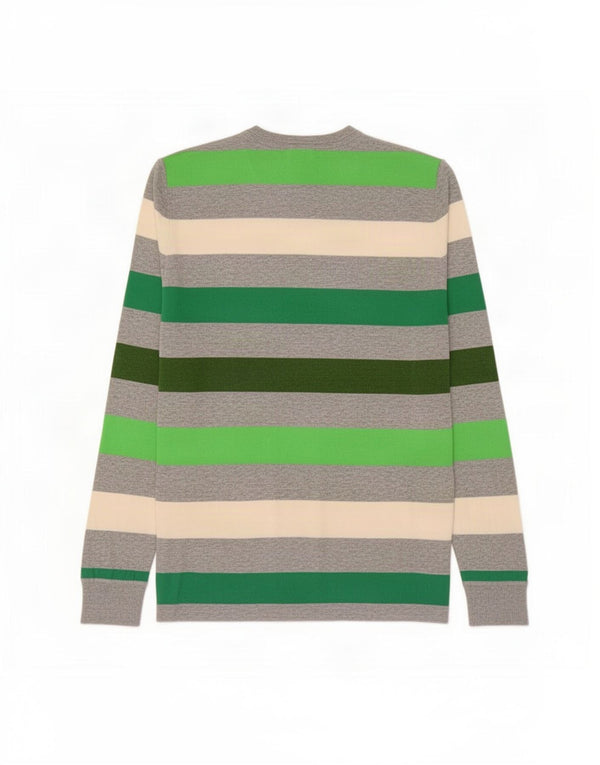 Maglione da uomo girocollo Gap in cotone a righe grandi multicolori