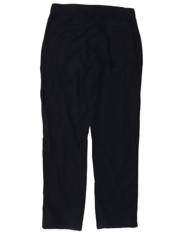 Pantaloni chino dritti da donna Marks & Spencer medi W30 L30 blu navy