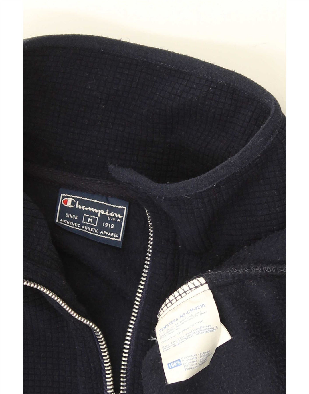 Giacca in pile da uomo Champion UK 38 poliestere blu navy medio