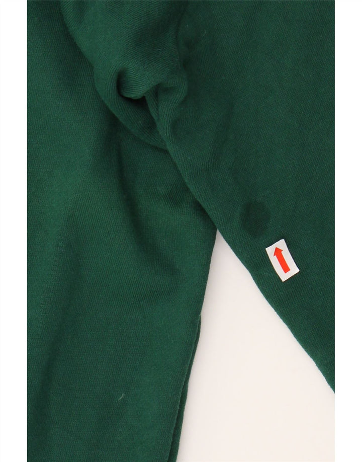 Maglione con cappuccio grafico da uomo ADIDAS in cotone verde medio