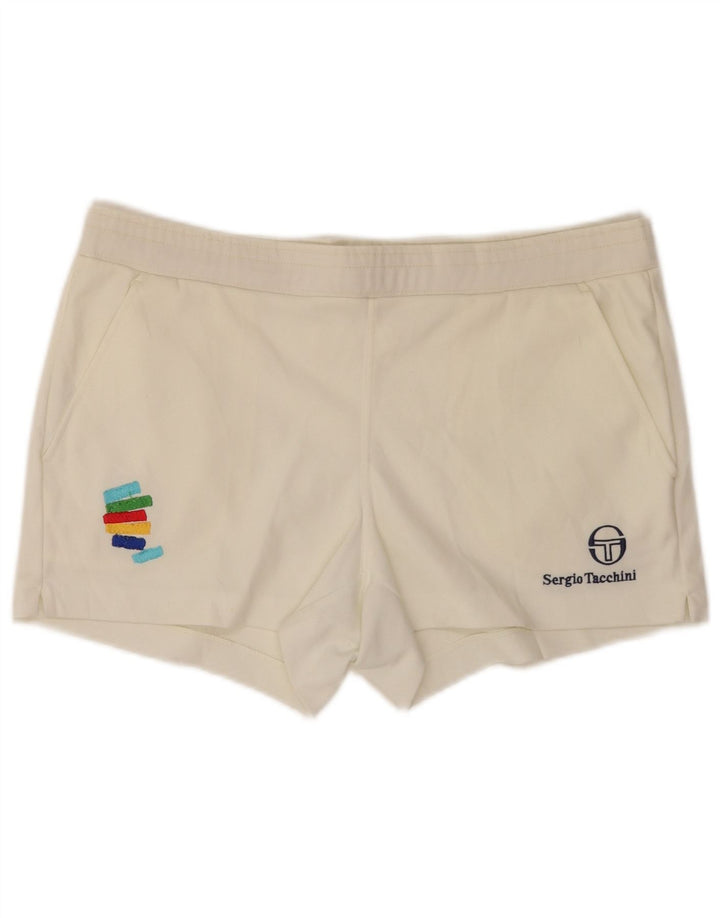 Pantaloncini sportivi da uomo Sergio Tacchini IT 50 XL Poliestere bianco