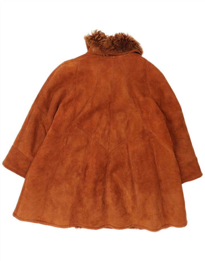 Cappotto Shearling Oversize da Donna AC IT 42 Marrone Medio