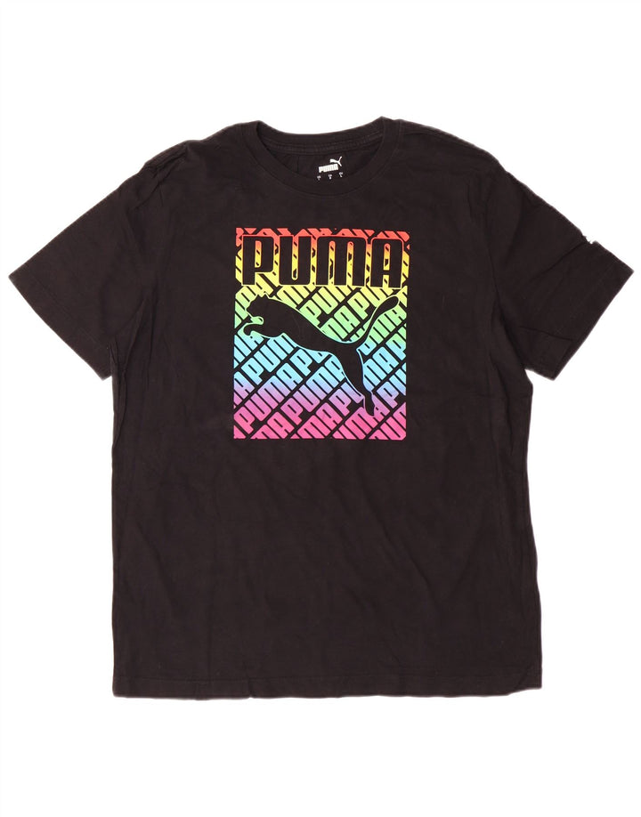 T-shirt grafica PUMA da uomo grande nera