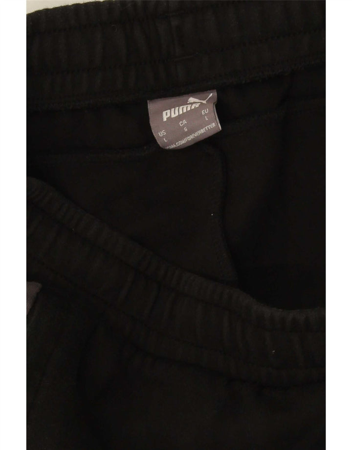 Pantaloni da tuta da uomo Puma Large neri a blocchi di colore