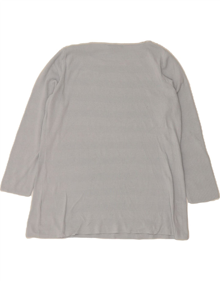 HOBBS Womens Oversized Boat Neck Jumper Sweater UK 10 Small Blue Striped Vintage Hobbs and Second-Hand Hobbs from Messina Hembry 
