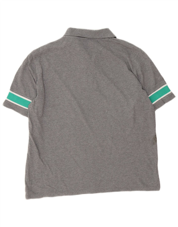 Polo da uomo Lyle & Scott dalla vestibilità rilassata, cotone color block grigio medio