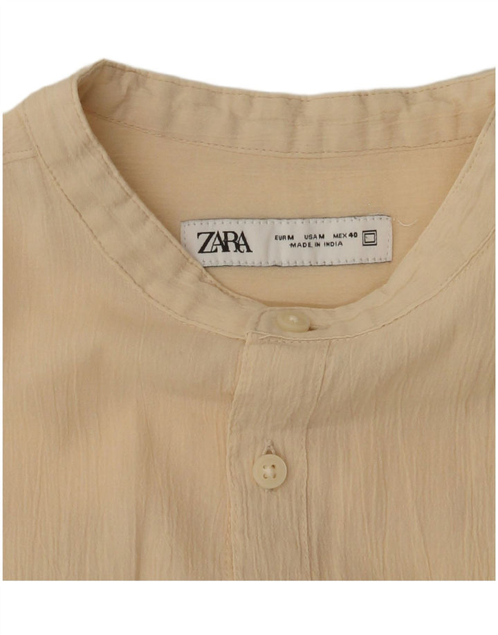 Camicia Zara Uomo Beige Medio