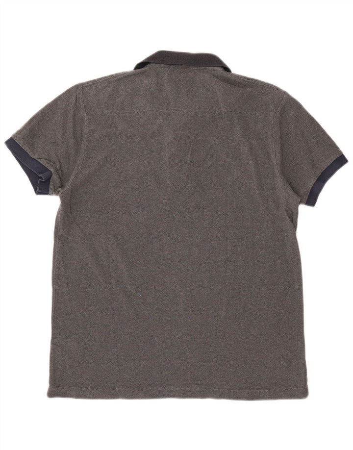 Polo da uomo French Connection in cotone grigio medio