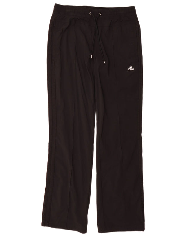 Pantaloni da tuta Adidas Climalite da donna UK 10 piccoli in nylon nero