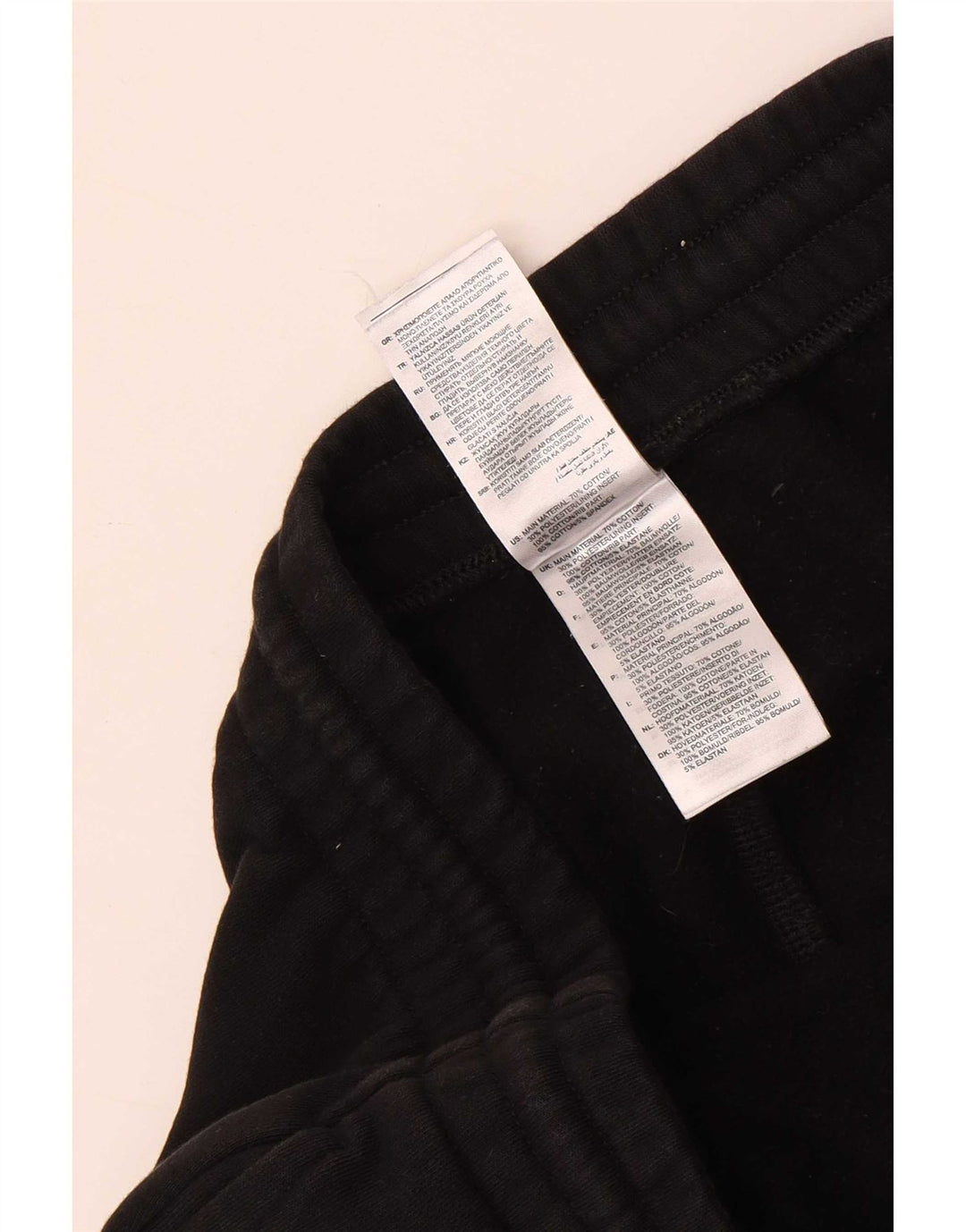 Pantaloni da tuta da uomo Reebok Joggers Medium Black Cotton