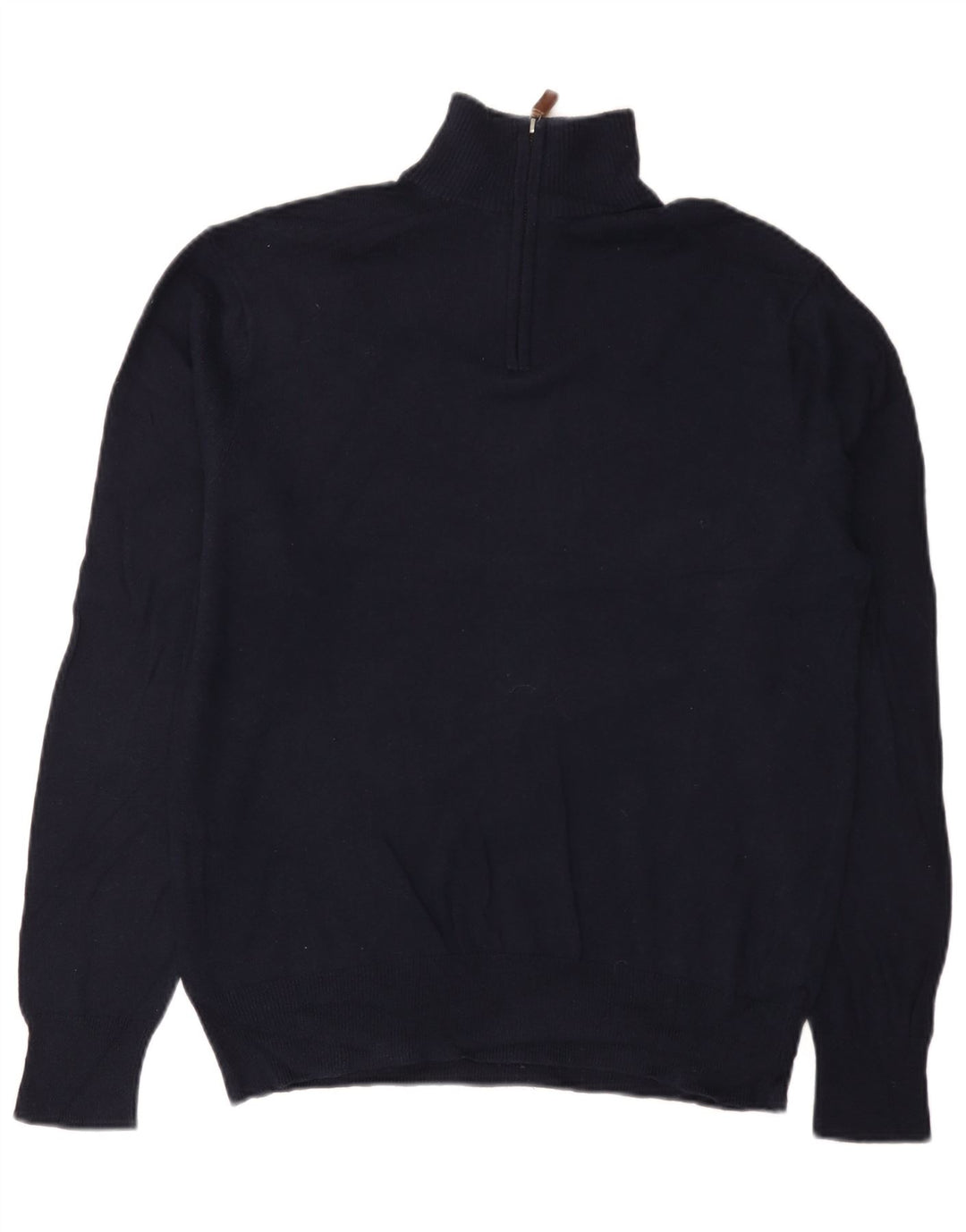 BONOBOS Maglione da uomo slim fit con collo con zip blu navy medio