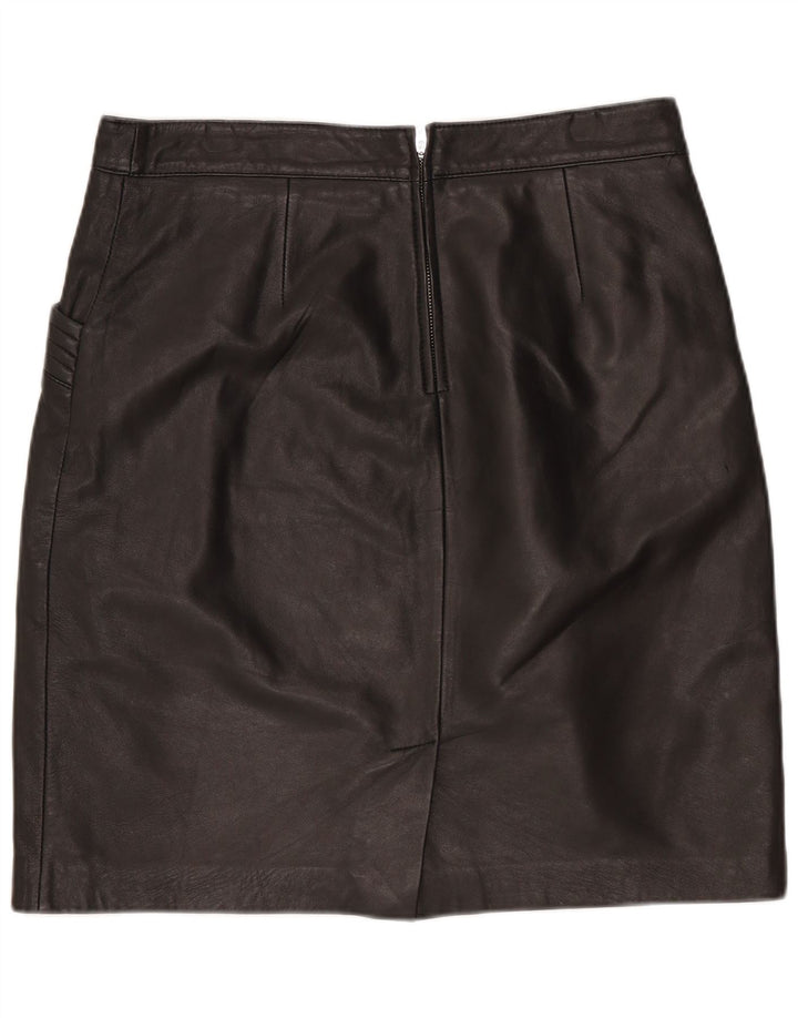 Mini gonna in pelle da donna B.Young EU 38 Media W30 Pelle nera