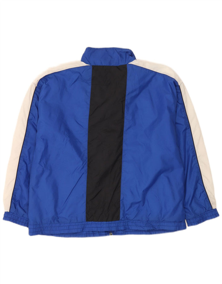 Giacca Reebok da donna con grafica grafica, giacca UK 18 XL, nylon blu navy