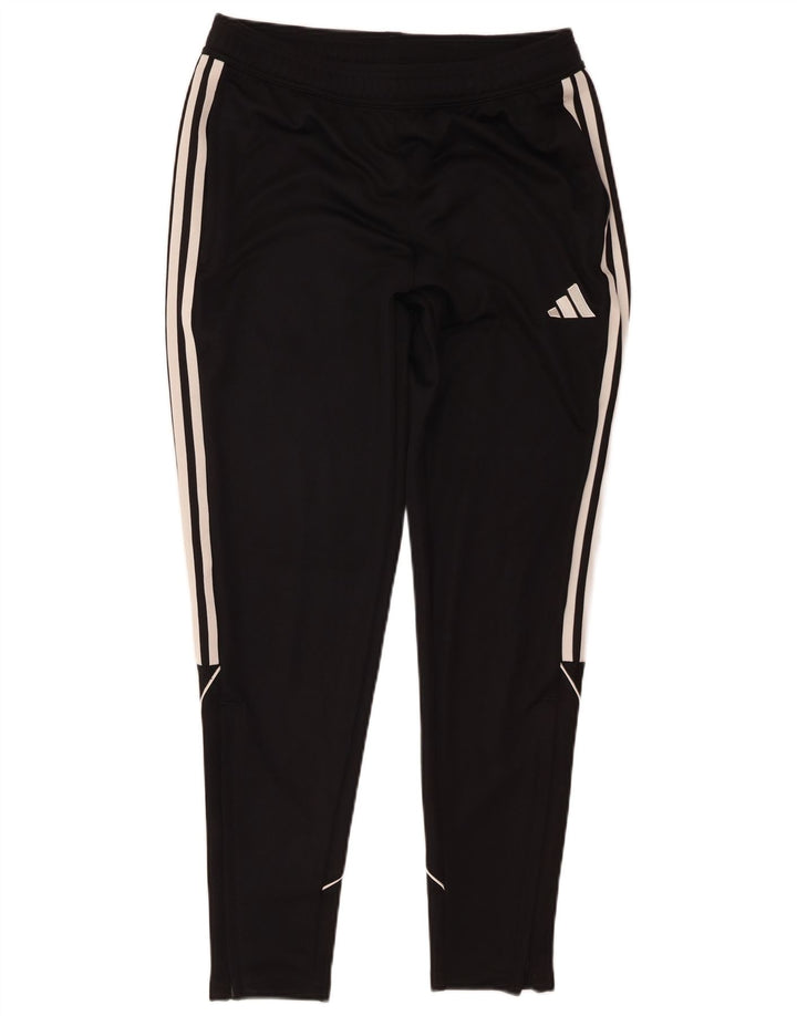 Pantaloni da tuta da uomo Adidas Regular Fit in poliestere nero medio