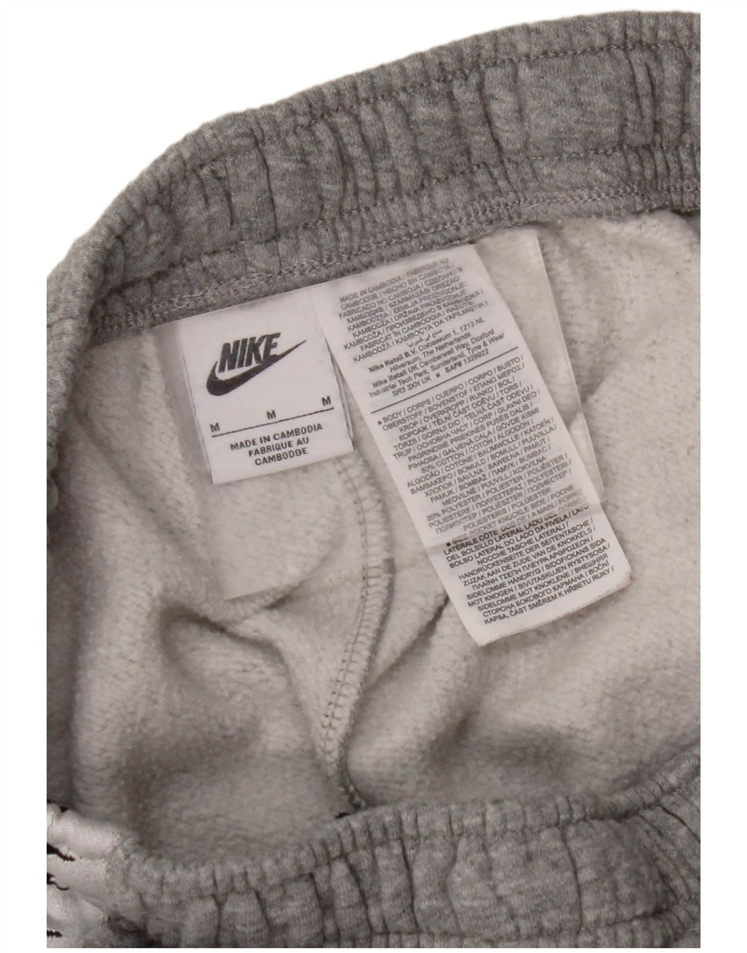 Tuta intera con grafica NIKE da donna UK 14 Cotone color block grigio medio