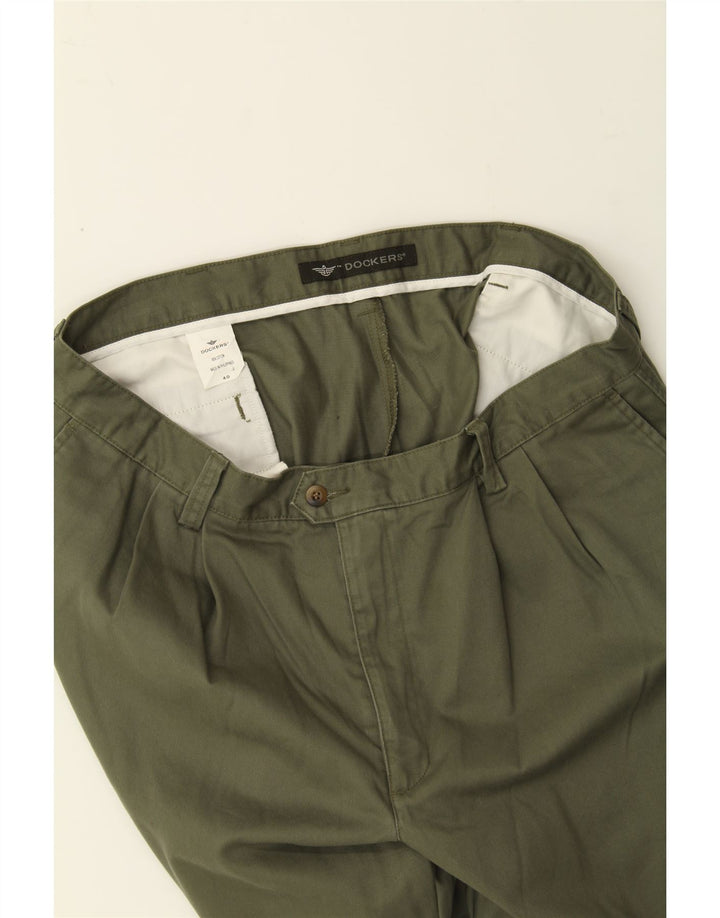DOCKERS Mens Pegged Chino Shorts W40 XL Khaki Cotton Vintage Dockers and Second-Hand Dockers from Messina Hembry 
