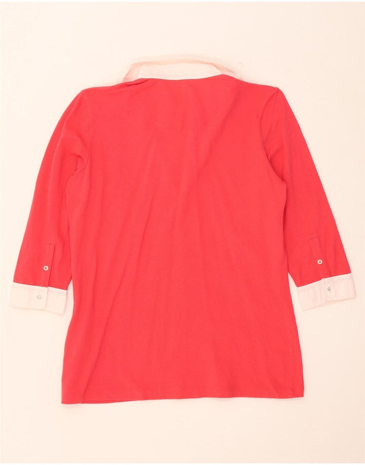 Perte by Krizia Camicetta da donna con maniche a 3/4 Top UK 12 Colore rosso medio