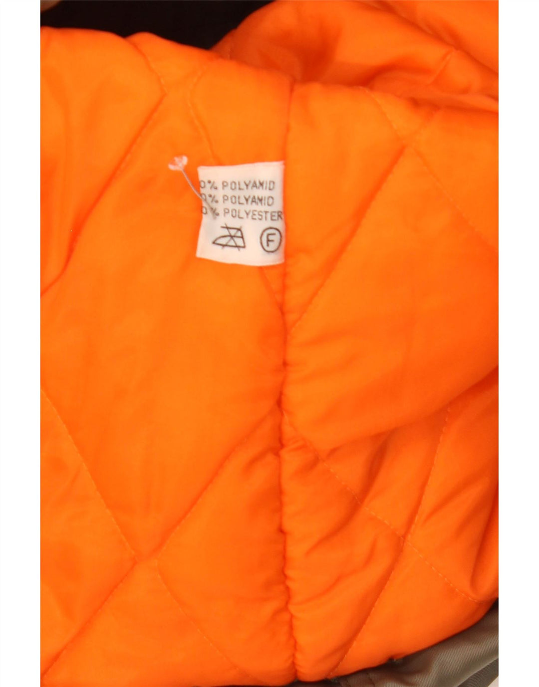 Giacca Parka vintage da uomo con cappuccio IT 52 XL Khaki Poliammide