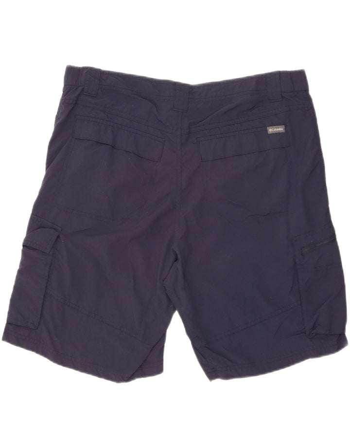 Pantaloncini cargo da uomo COLUMBIA W38 XL nylon blu navy