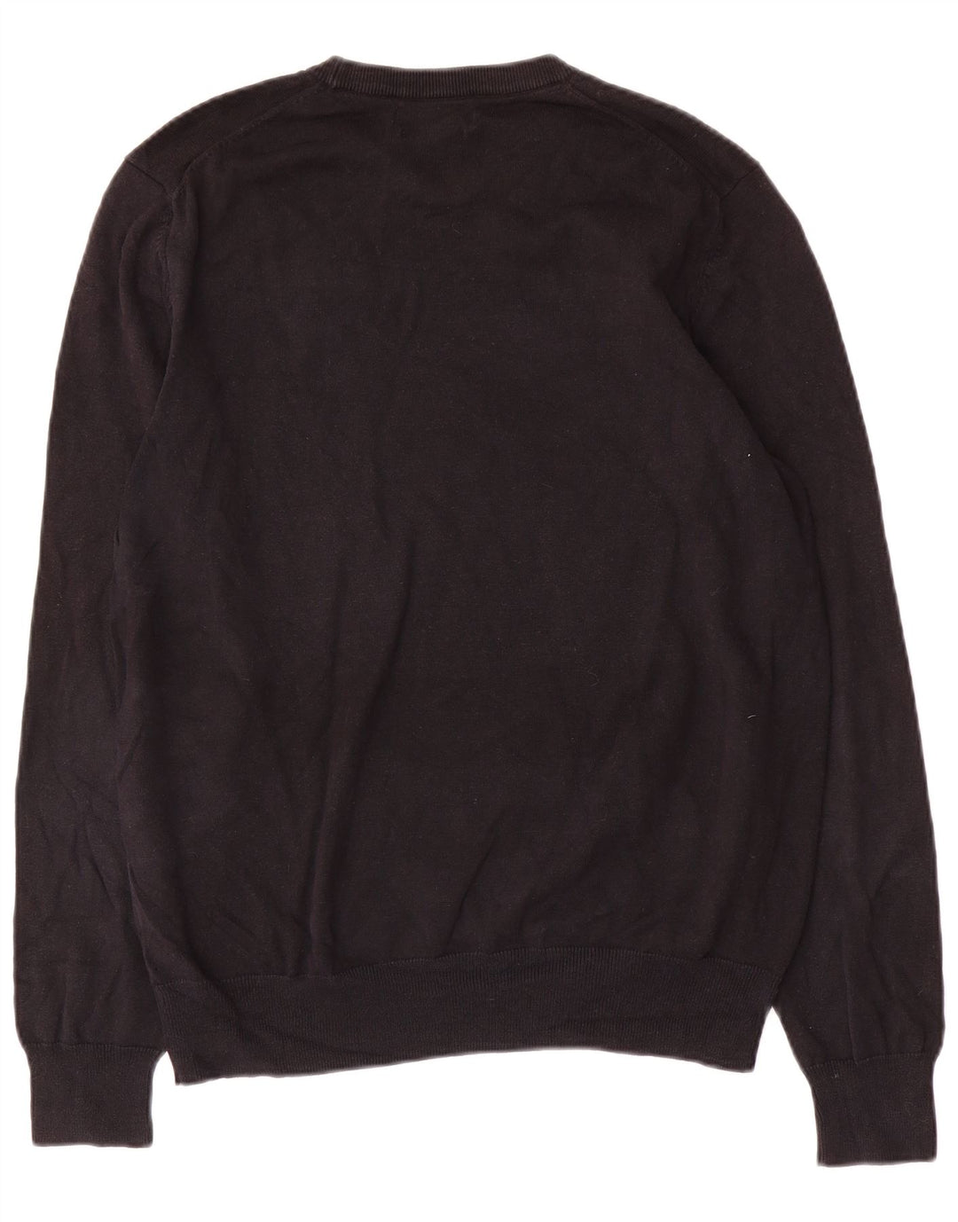 Maglione maglione girocollo da uomo Marks & Spencer grande cotone nero