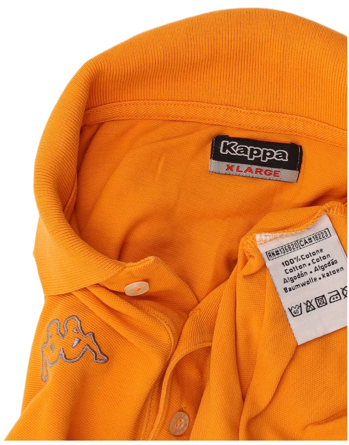 Polo Kappa Uomo XL Cotone Arancione