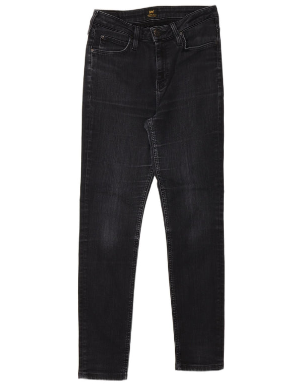 LEE Mens Scarlett High Skinny Jeans W29 L28 Black Cotton