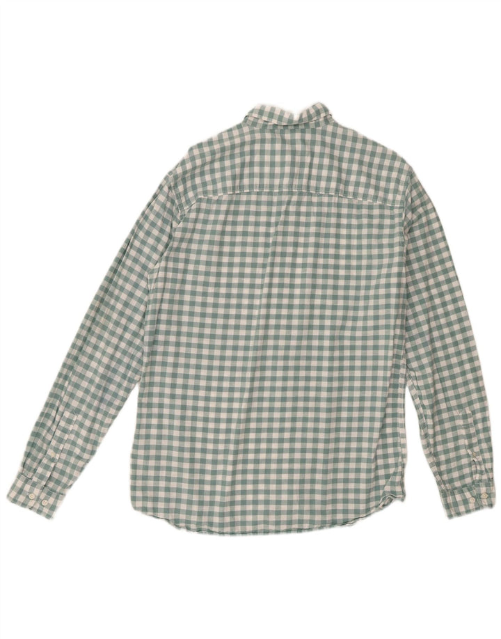 Camicia da uomo Jack & Jones taglia 42 grande cotone a quadretti verde