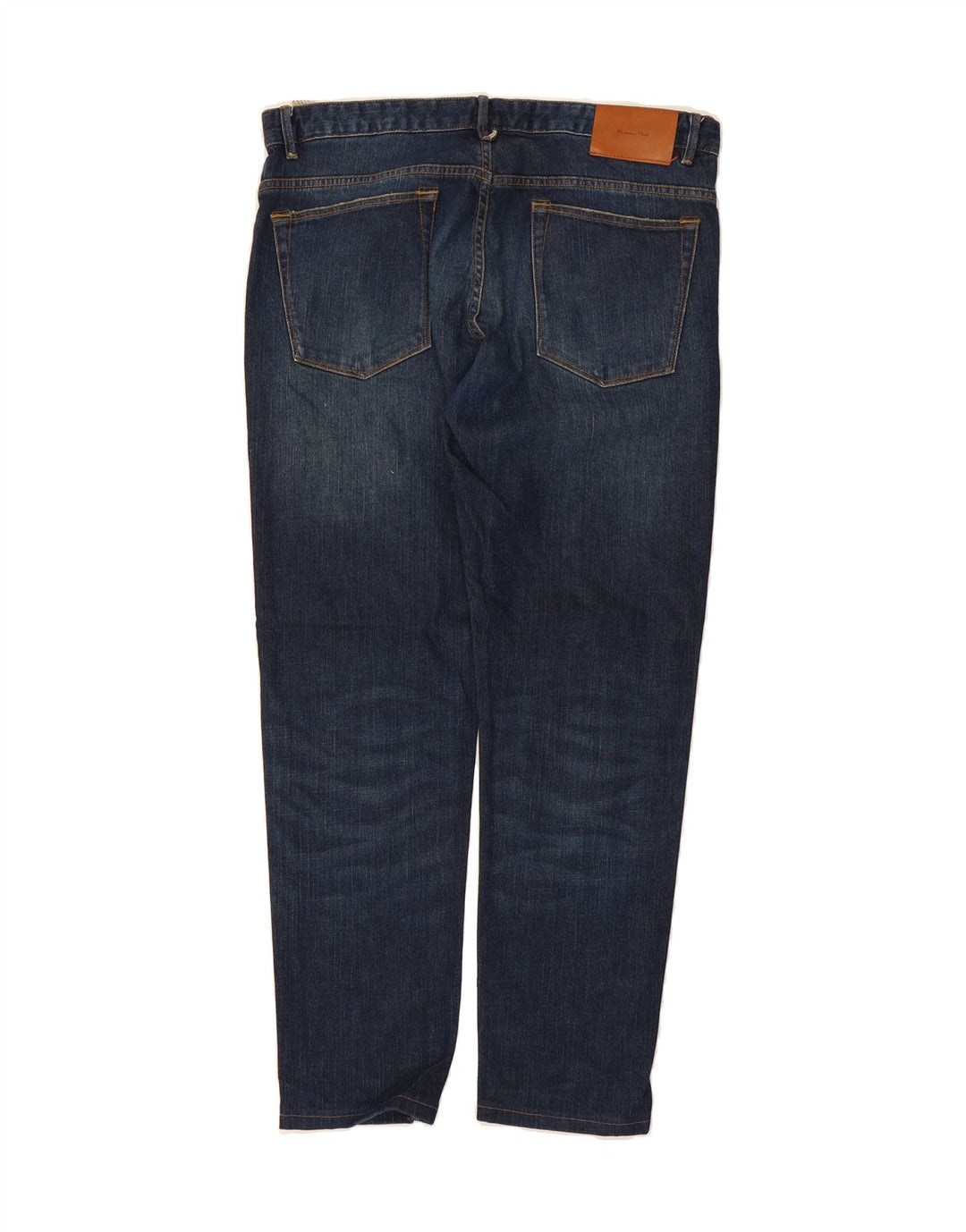 MASSIMO DUTTI Mens Slim Jeans EU 42 Large W32 L28 Navy Blue Cotton Vintage Massimo Dutti and Second-Hand Massimo Dutti from Messina Hembry 
