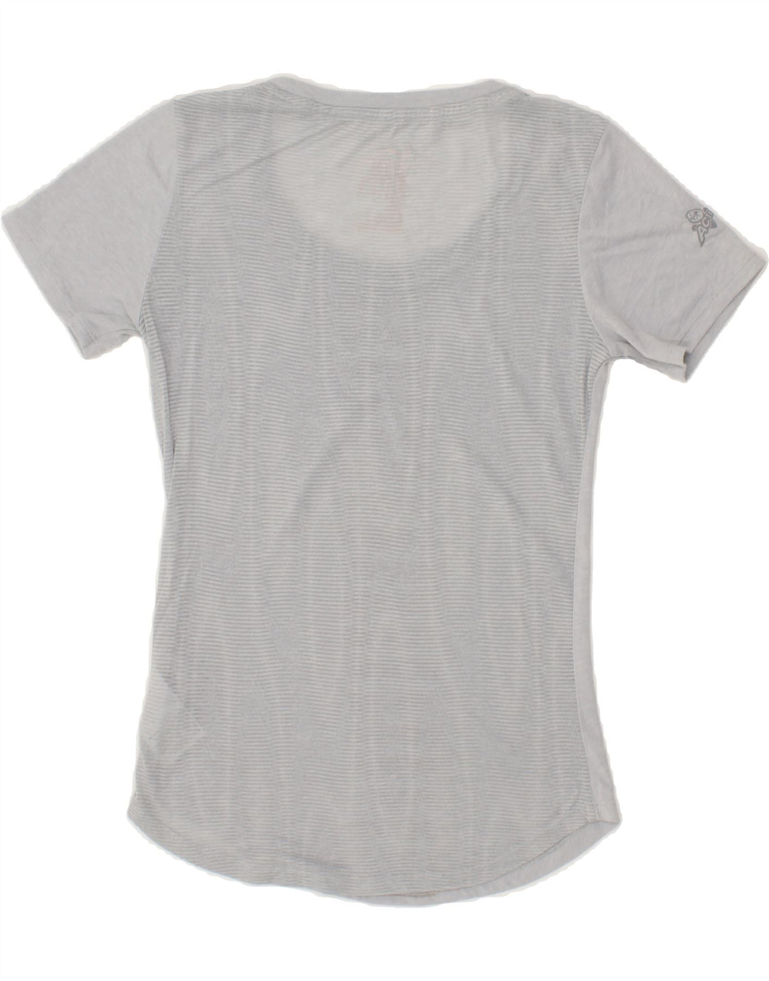 NIKE Womens Athletic Cut Graphic T-Shirt Top UK 4 XS Grey Polyester Vintage Nike and Second-Hand Nike from Messina Hembry 