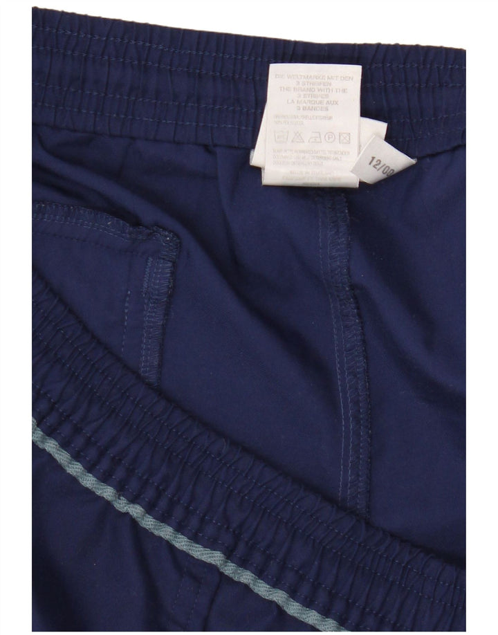 Pantaloncini da bagno Adidas da uomo grandi in poliestere blu navy