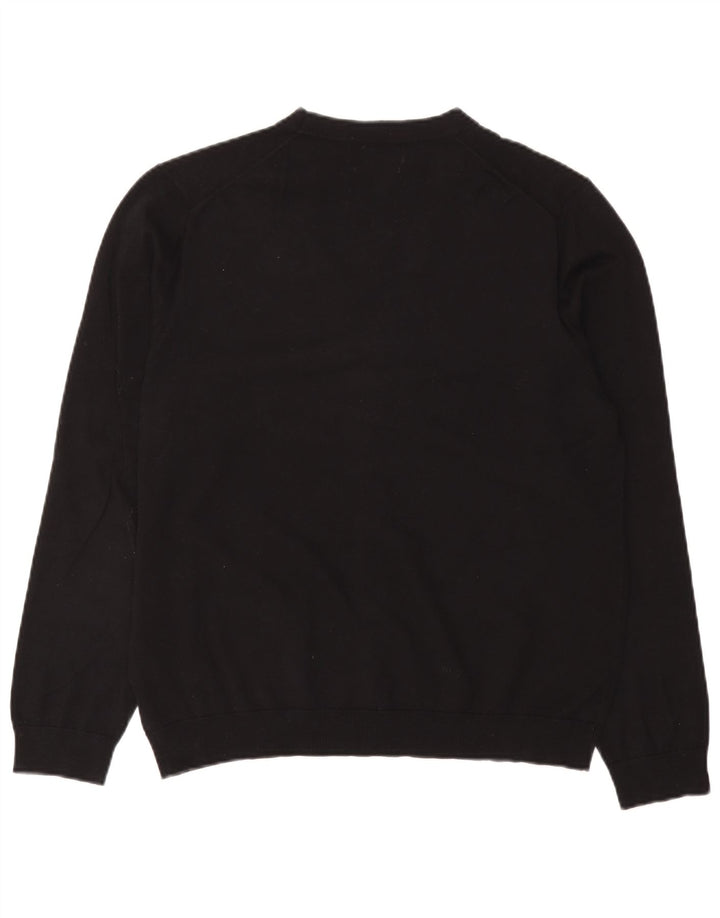 Maglione cardigan da uomo Marks & Spencer grande cotone nero
