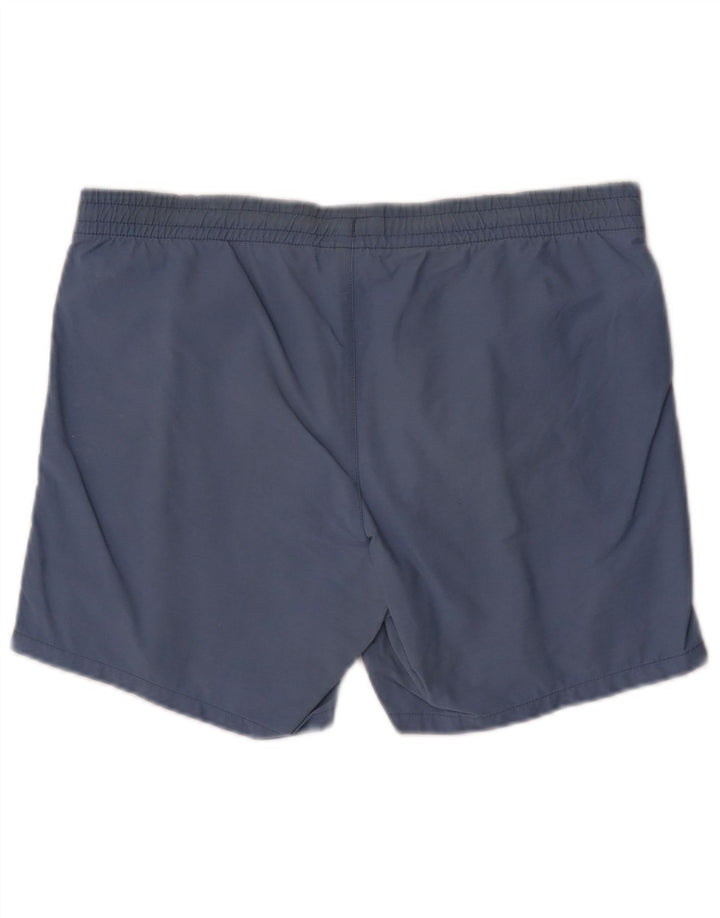 Pantaloncini da bagno da uomo Lacoste blu medio in cotone