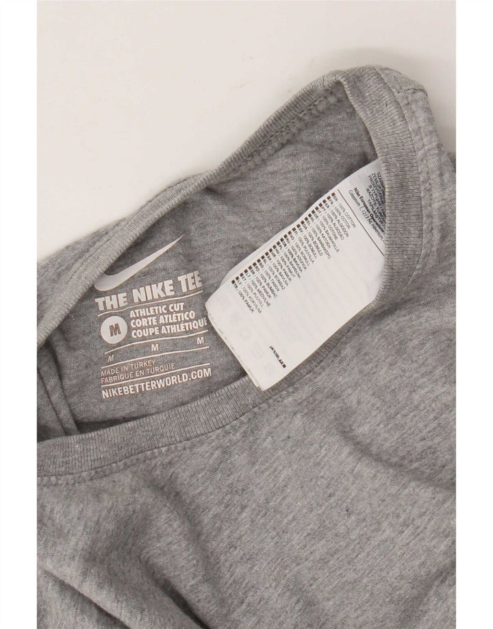 T-shirt Nike da uomo dal taglio atletico, in cotone mélange grigio medio