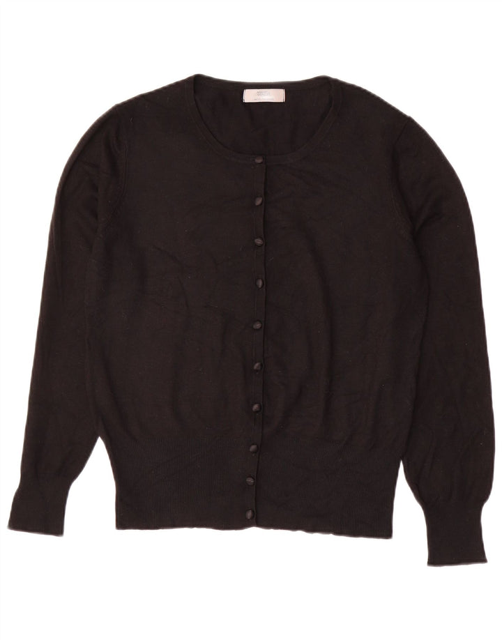 Maglione cardigan da donna Marks & Spencer UK 14 medio nero